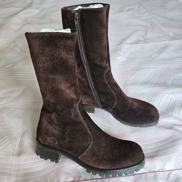 Barneys co-op suede leather boots - Picture 3 of 15